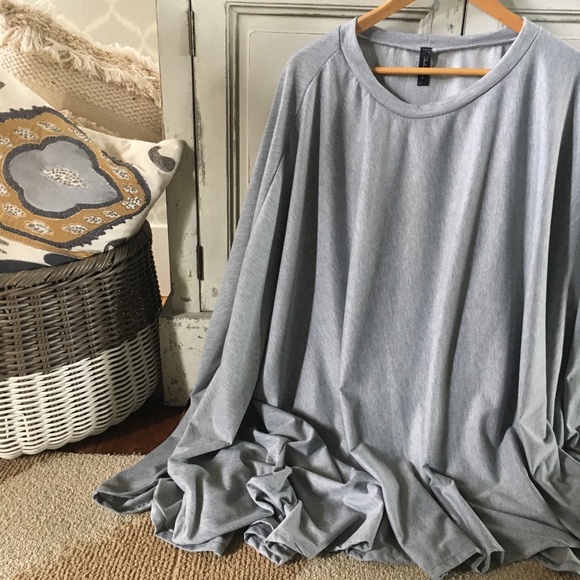 SOLD OUT! Boho Grey Cotton Tunic Pullover Sweater - Picture 5 of 8